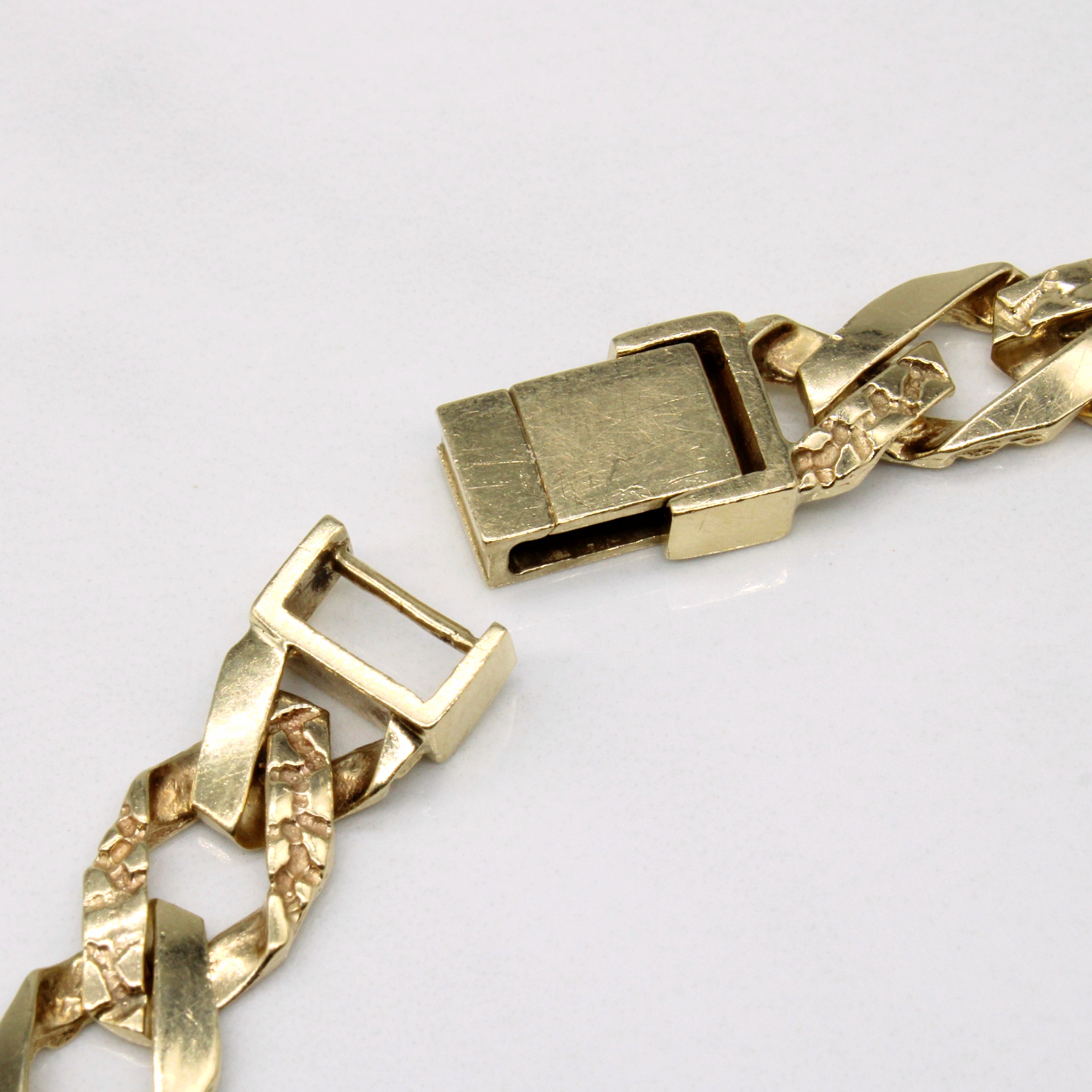 10k Yellow Gold Curb Link Bracelet | 8.25" |