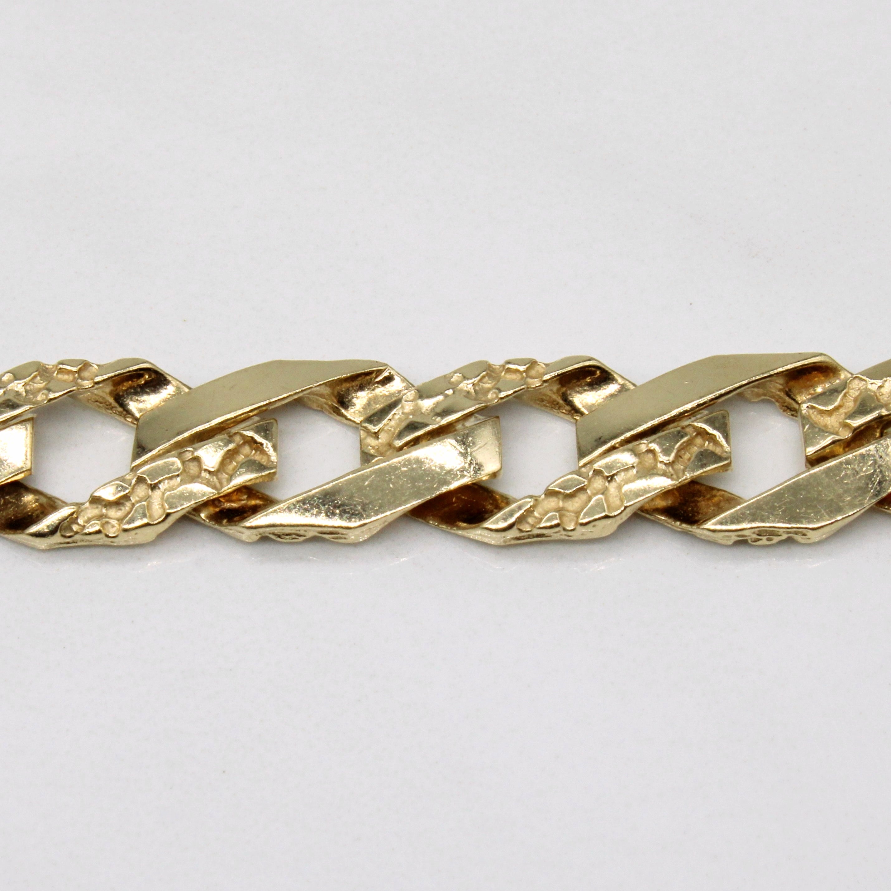 10k Yellow Gold Curb Link Bracelet | 8.25" |