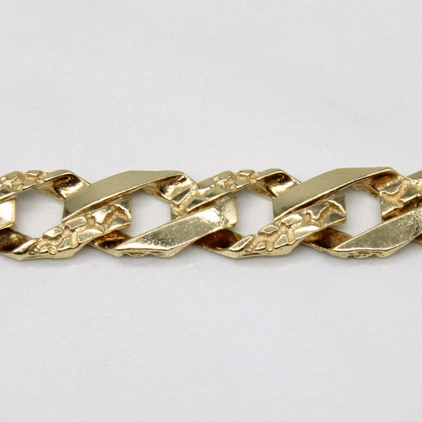 10k Yellow Gold Curb Link Bracelet | 8.25