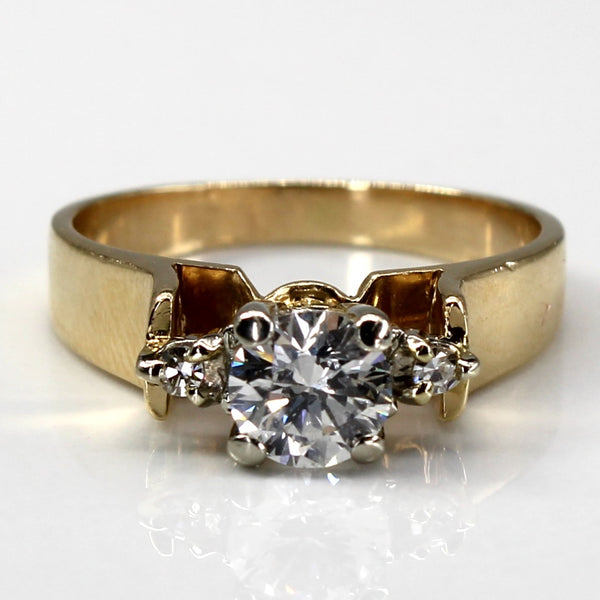 Three Stone Diamond Engagement Ring | 0.64ctw | SZ 6.25 |