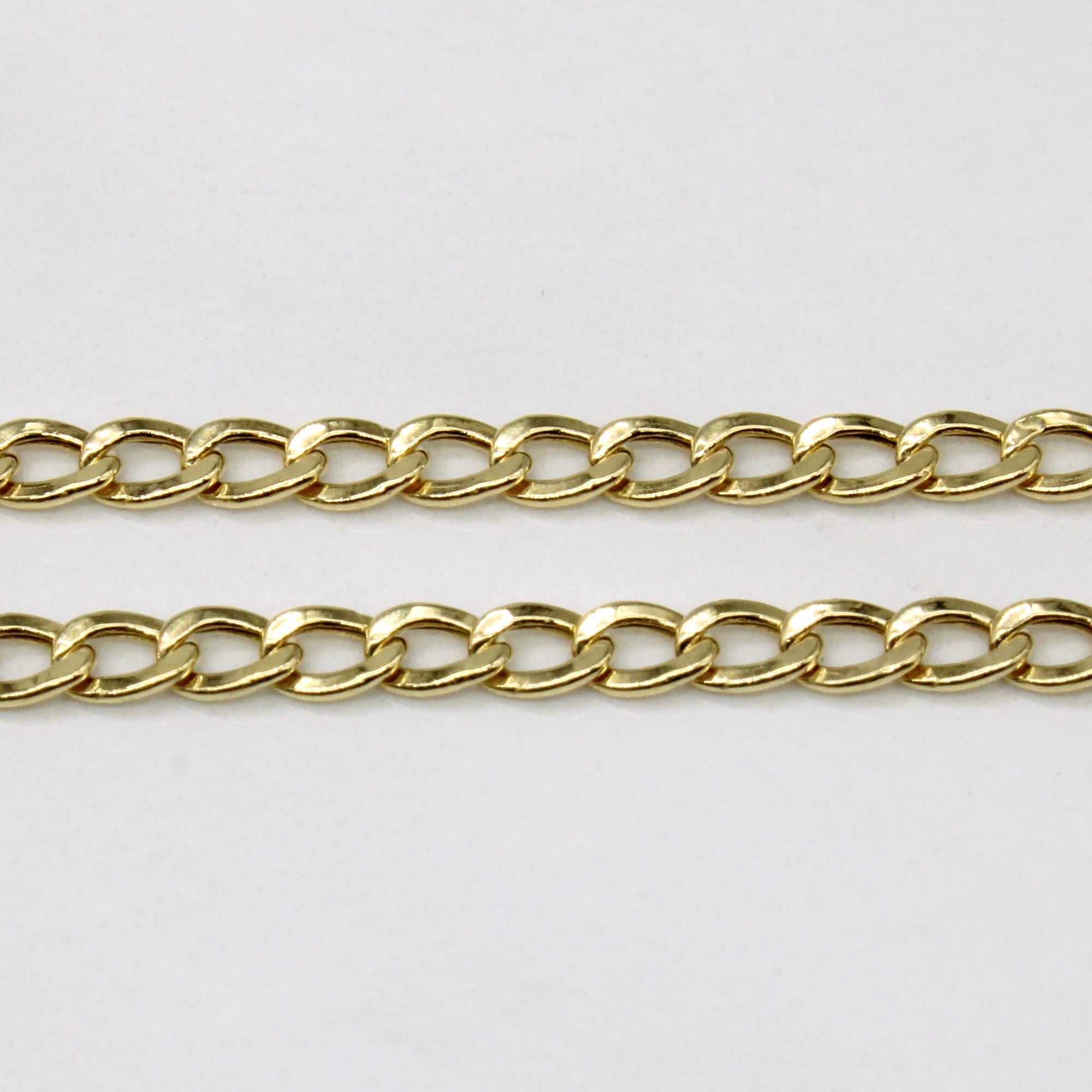 18k Yellow Gold Curb Link Chain | 18