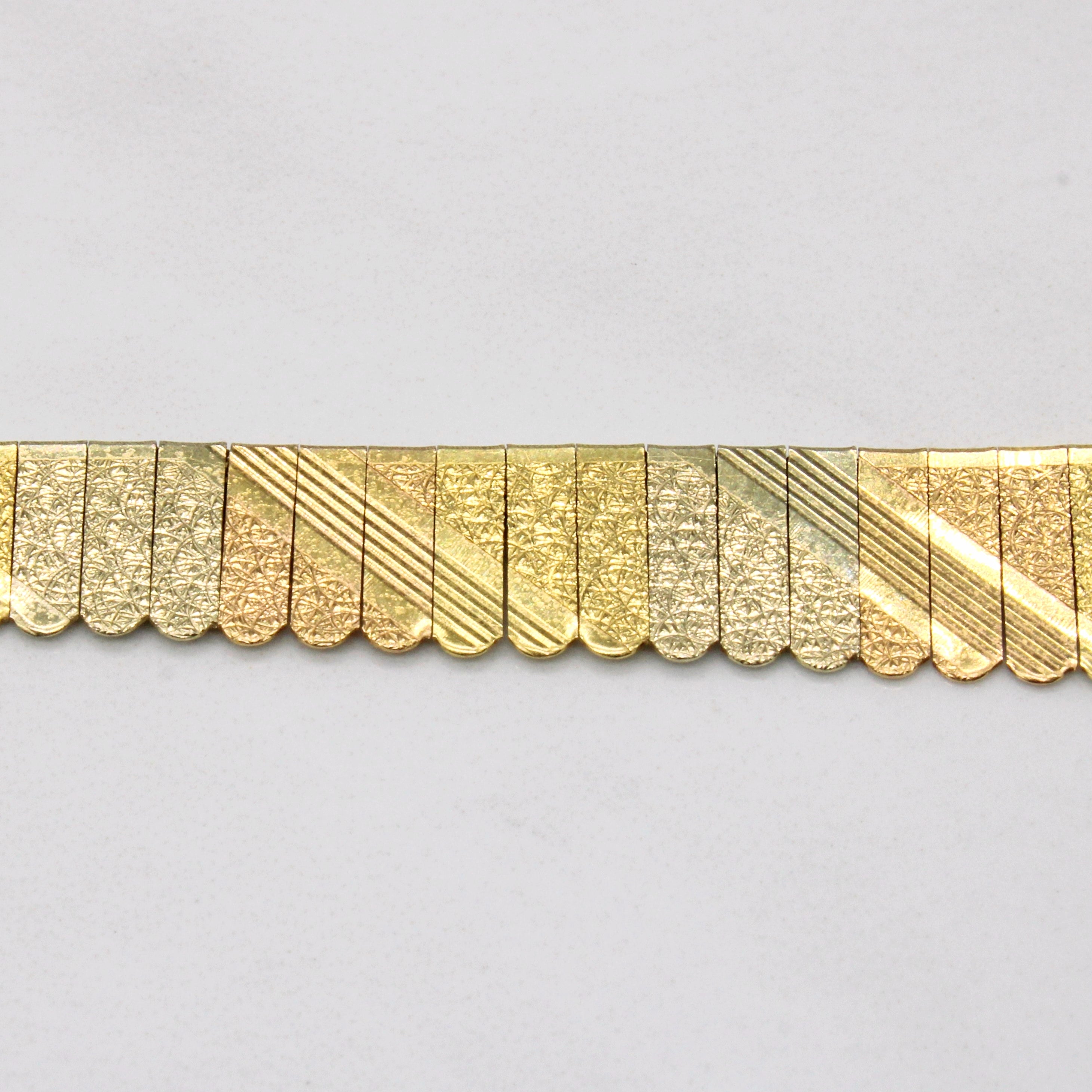 18k Tri Tone Gold Necklace | 17" |