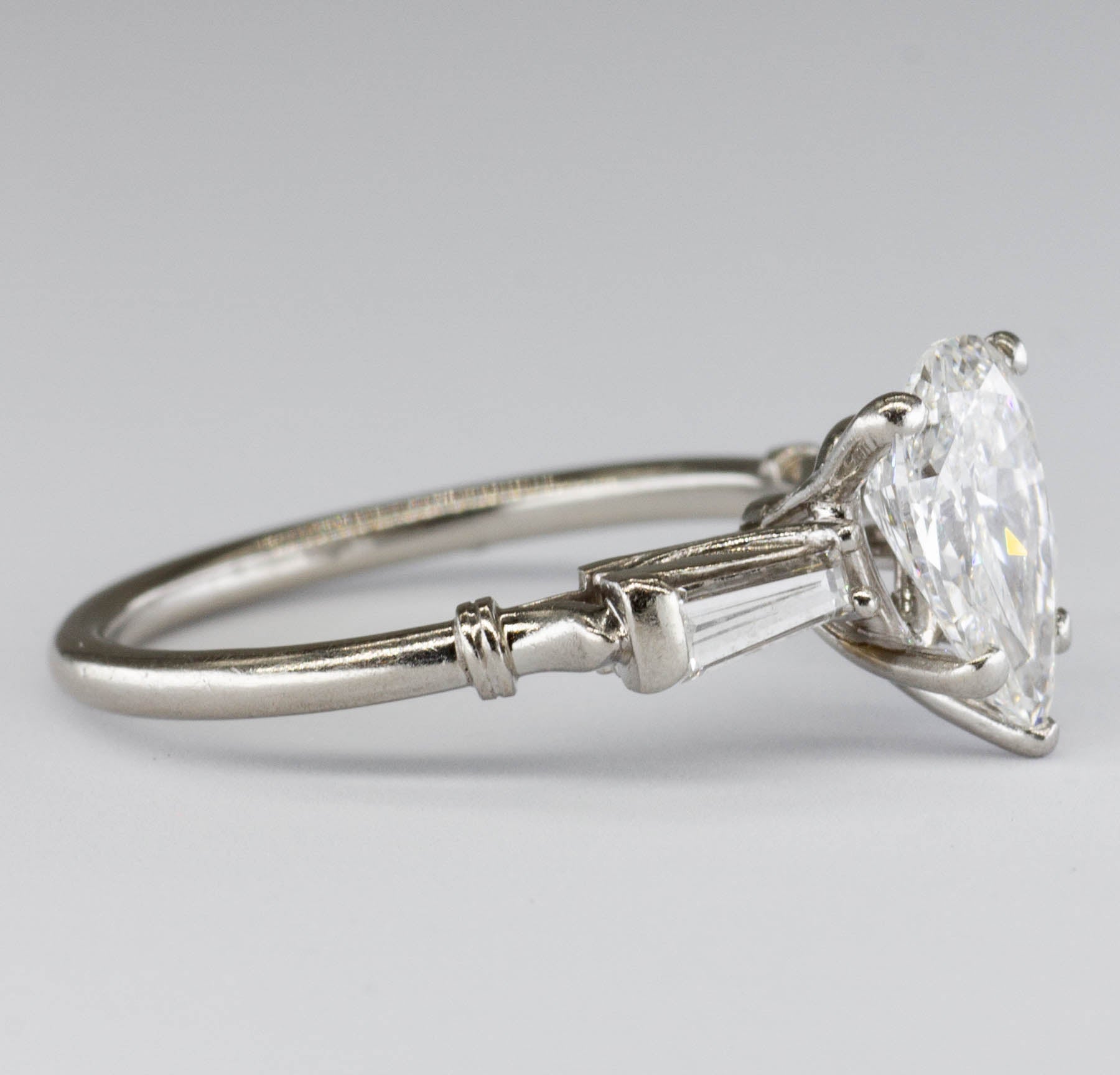 Three Stone Diamond Engagement Ring | 1.64ctw | SZ 6 |