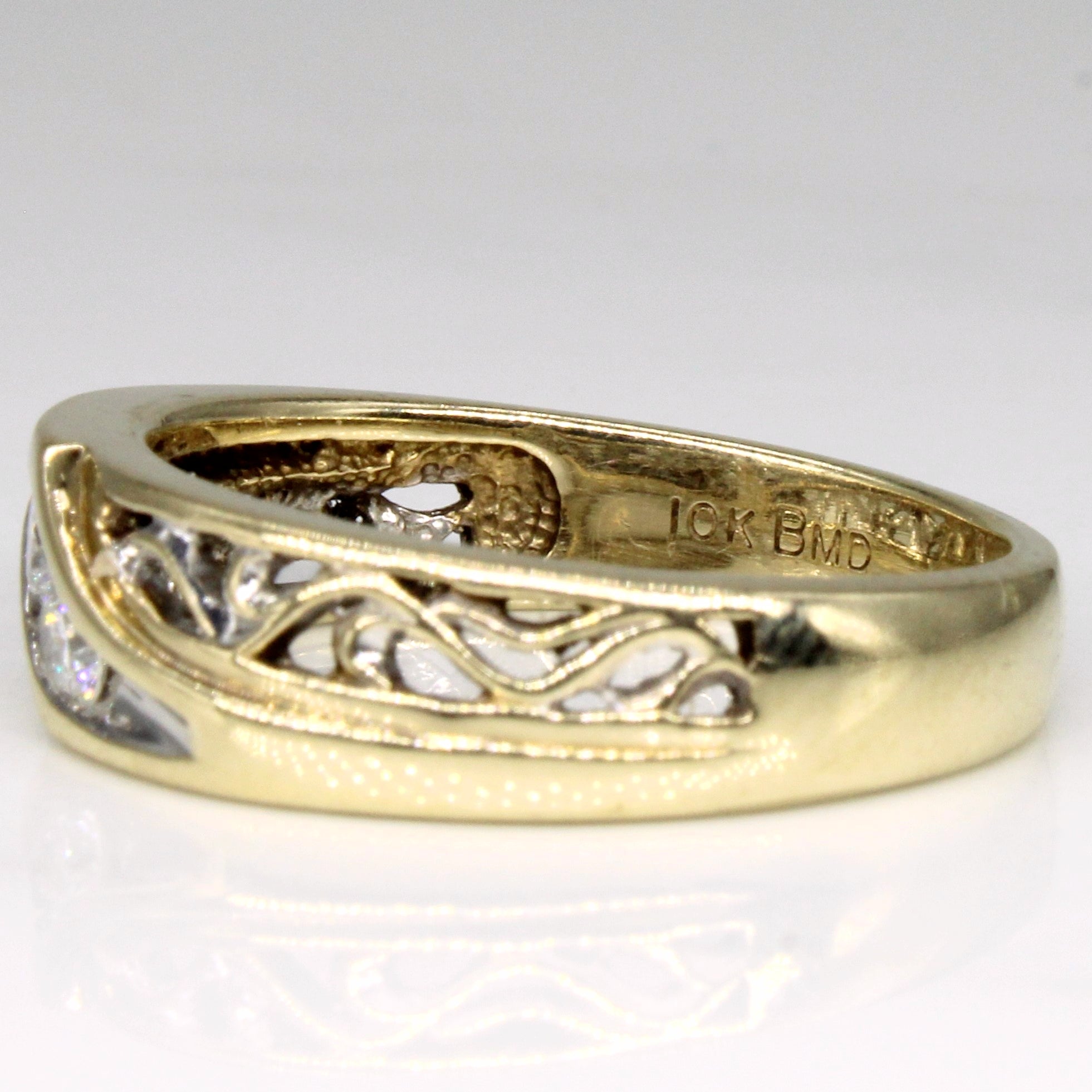 Diamond Waterfall Ring | 0.22ctw | SZ 9 |