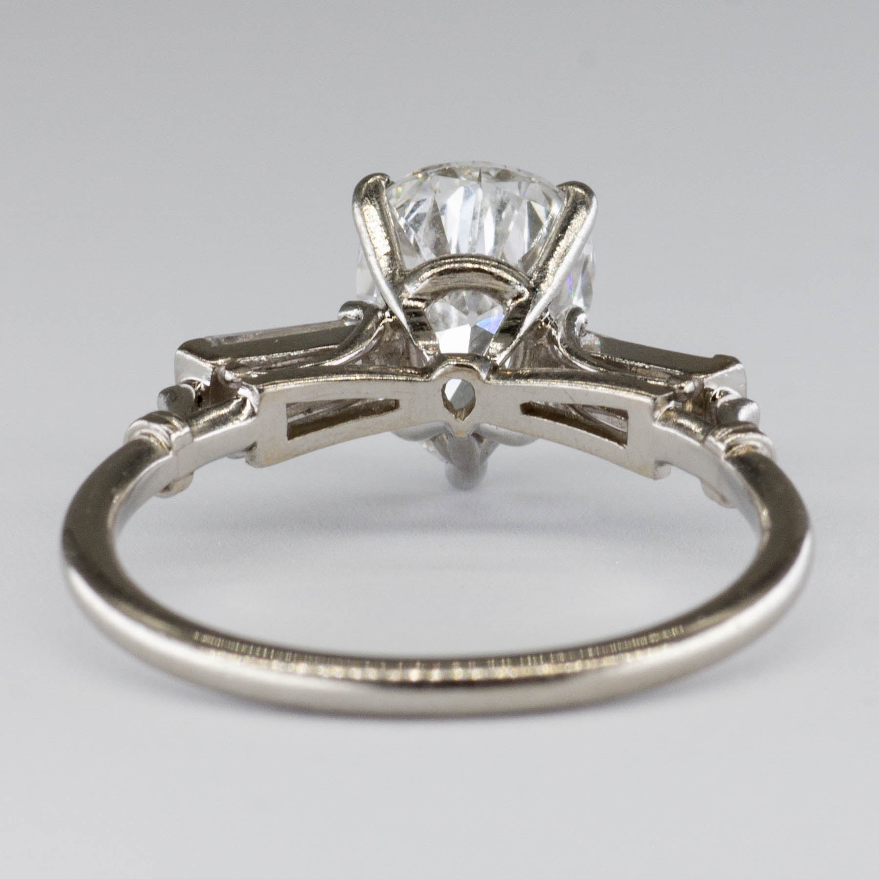 Bague de fiançailles trois diamants | 1,64 ct | Taille 6 | 