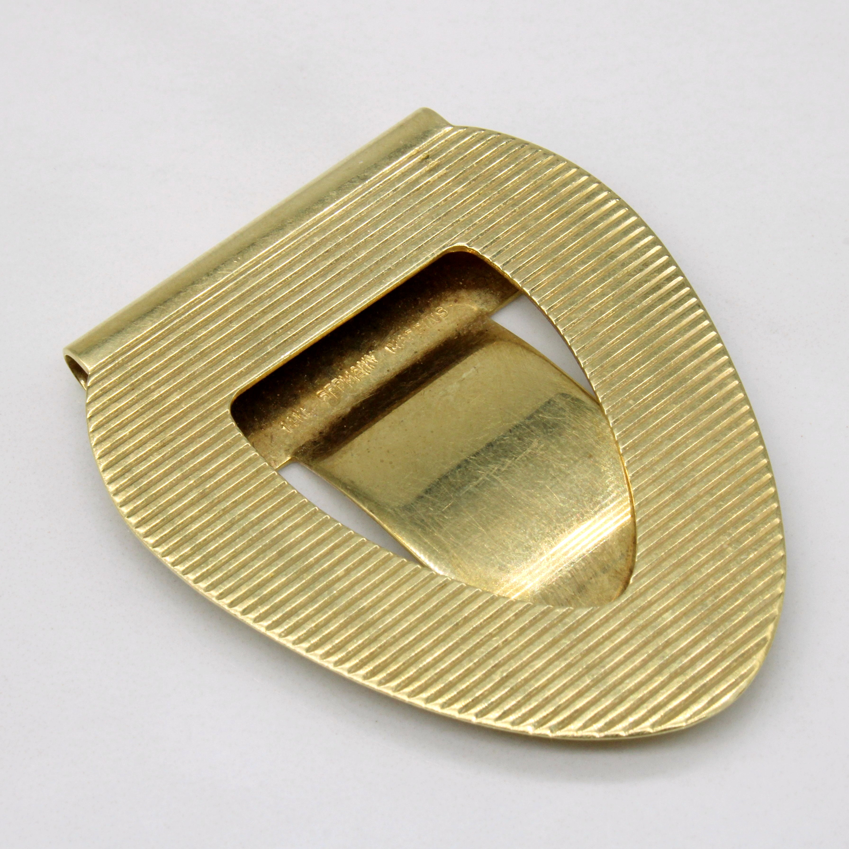 14k Yellow Gold Money Clip