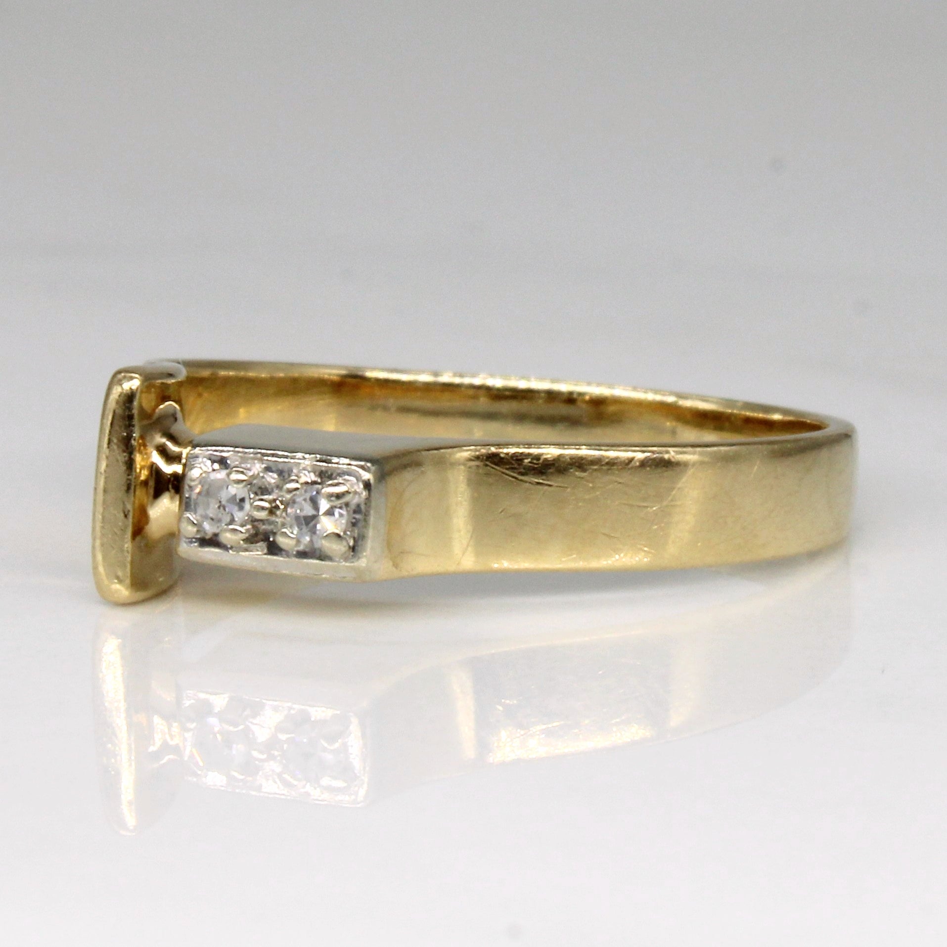 High Set Diamond Ring | 0.03ctw | SZ 9 |