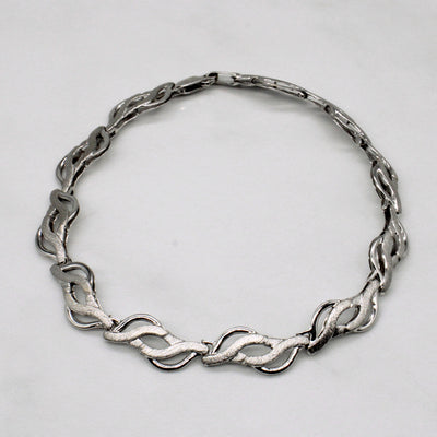 14k White Gold Bracelet | 7.5