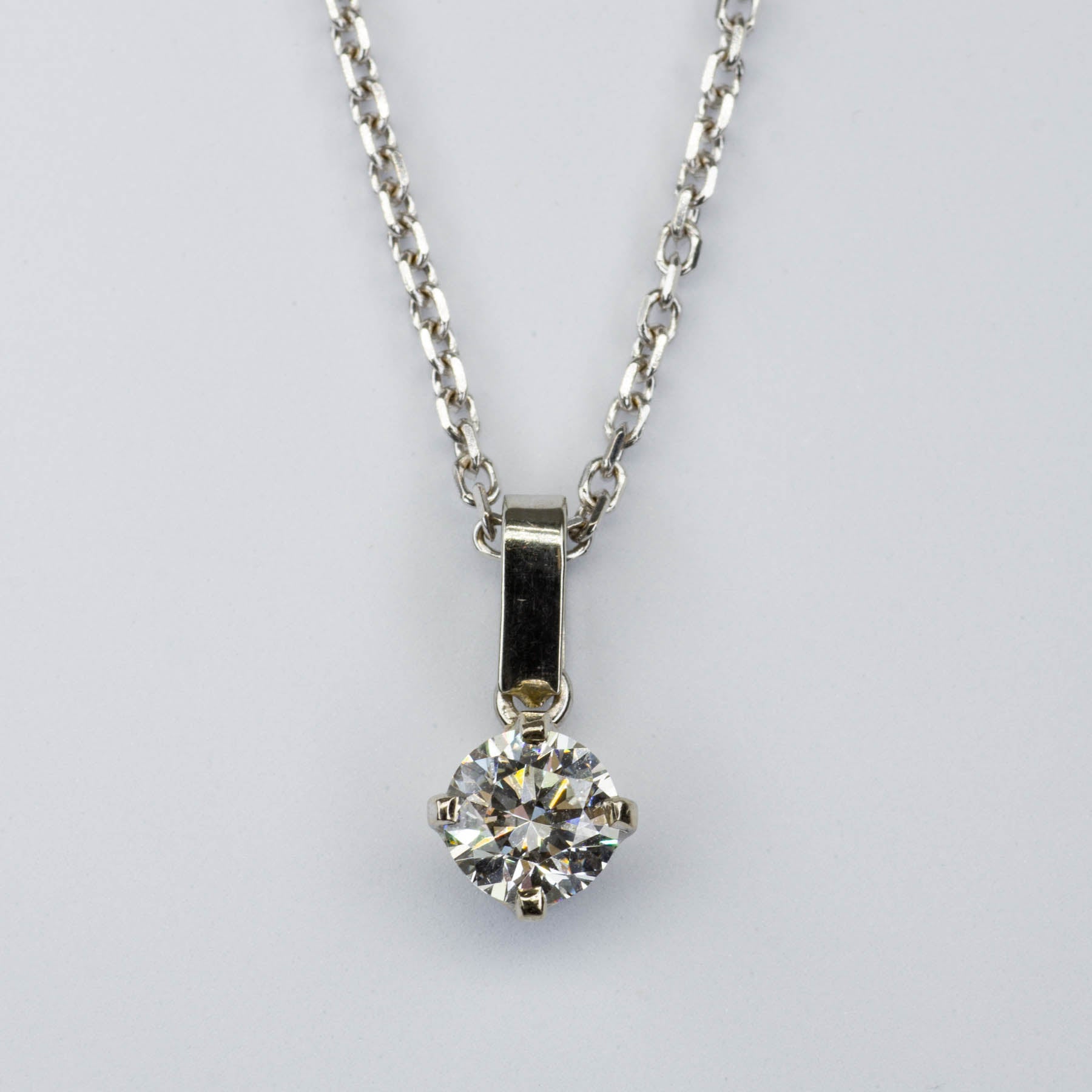 Solitaire Diamond Pendant Necklace | 1.00ct VS2 G | 20