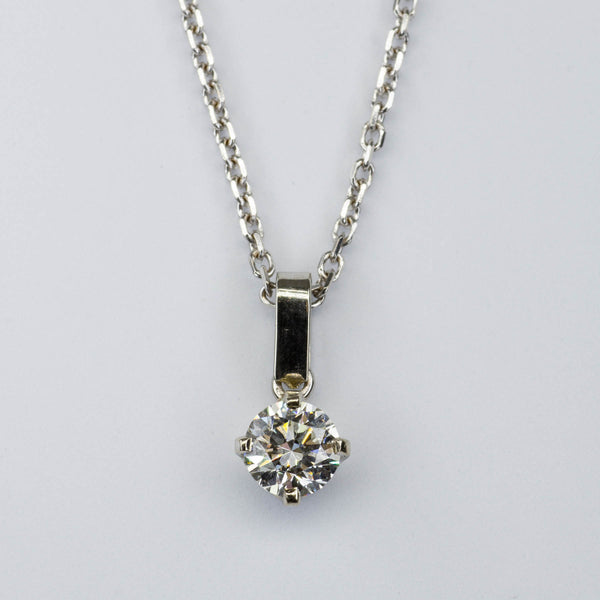 Solitaire Diamond Pendant Necklace | 1.00ct | 20