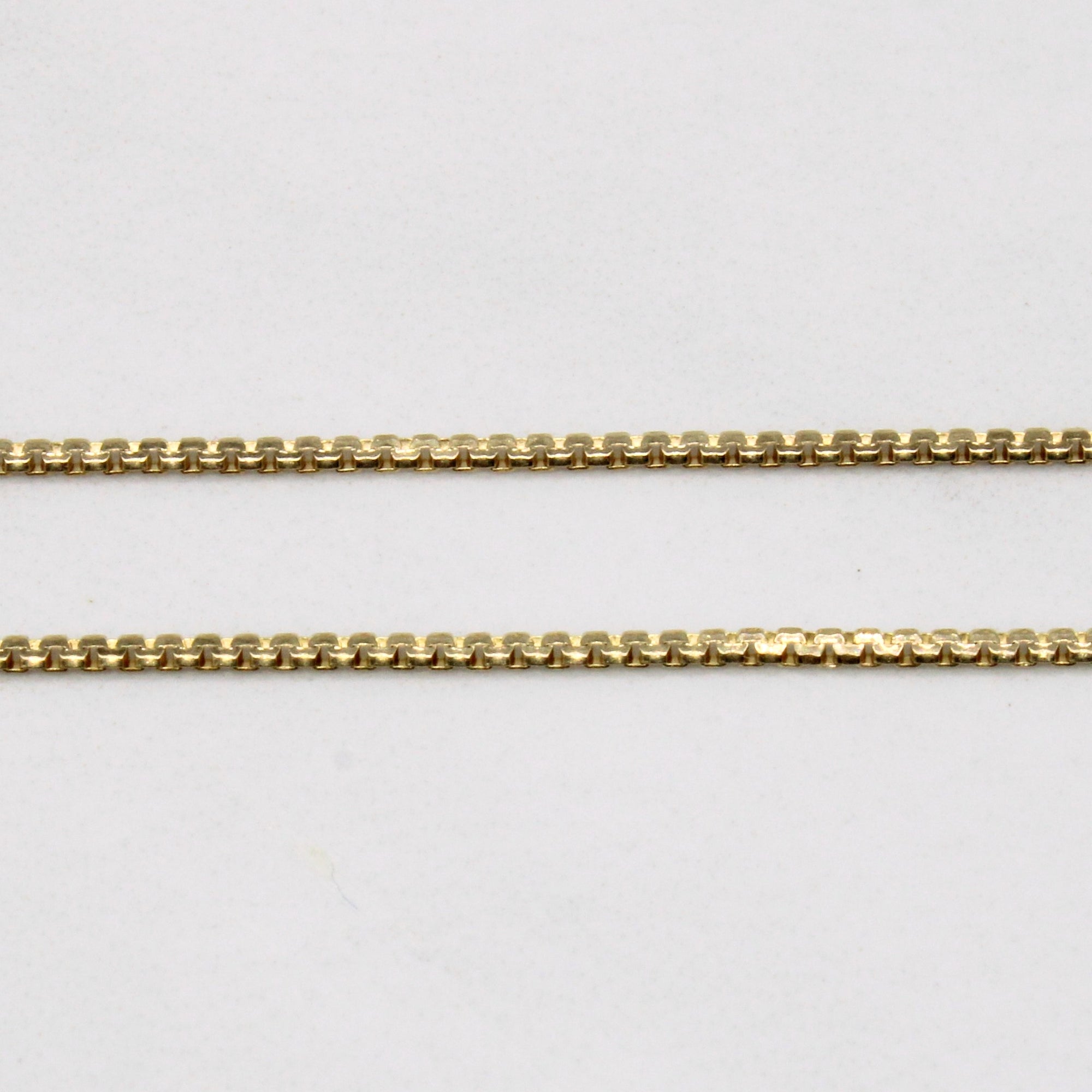 14k Yellow Gold Flat Link Chain | 18