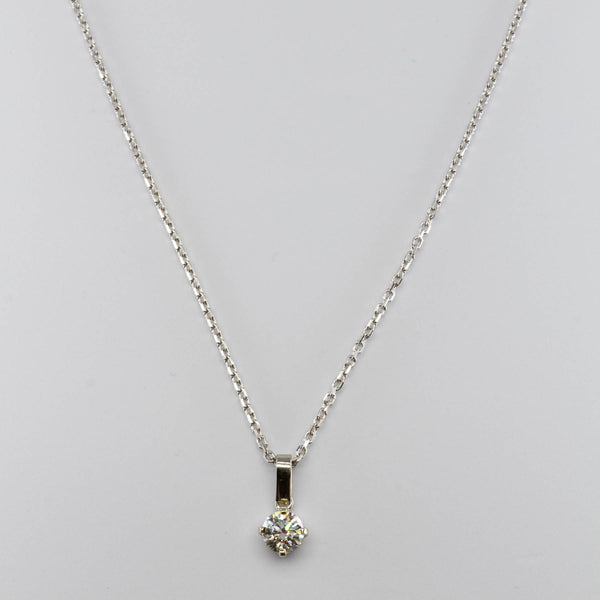 Solitaire Diamond Pendant Necklace | 1.00ct | 20