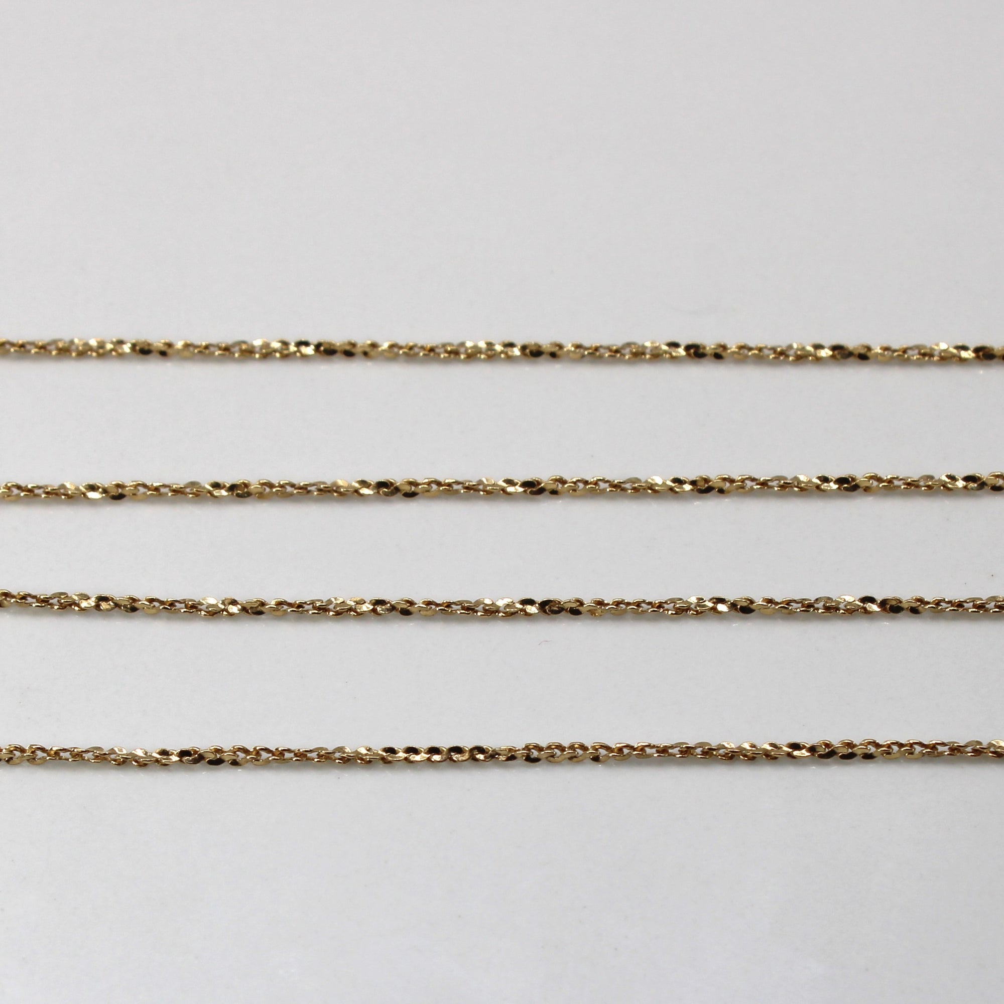 Yellow Gold Twisted Serpentine Chain | 22