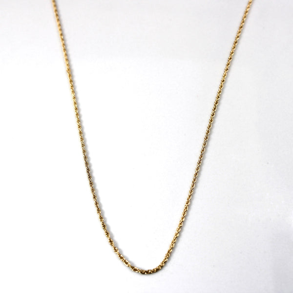 14k Yellow Gold Prince of Wales Chain | 16