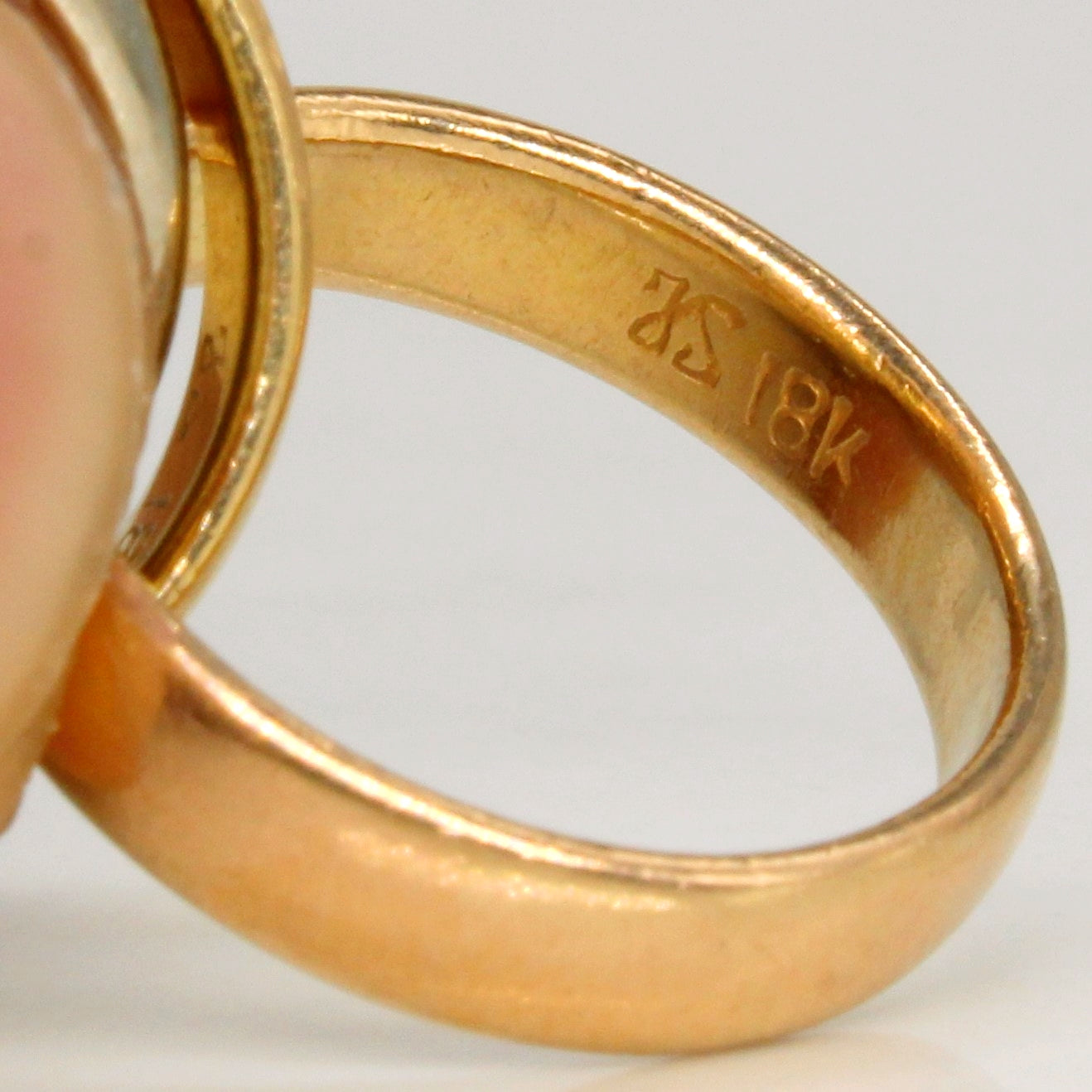 18k Tri Tone Gold Interlocked Rings | SZ 2|