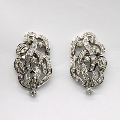 Diamond Screw Back Cocktail Earrings | 2.36ctw |