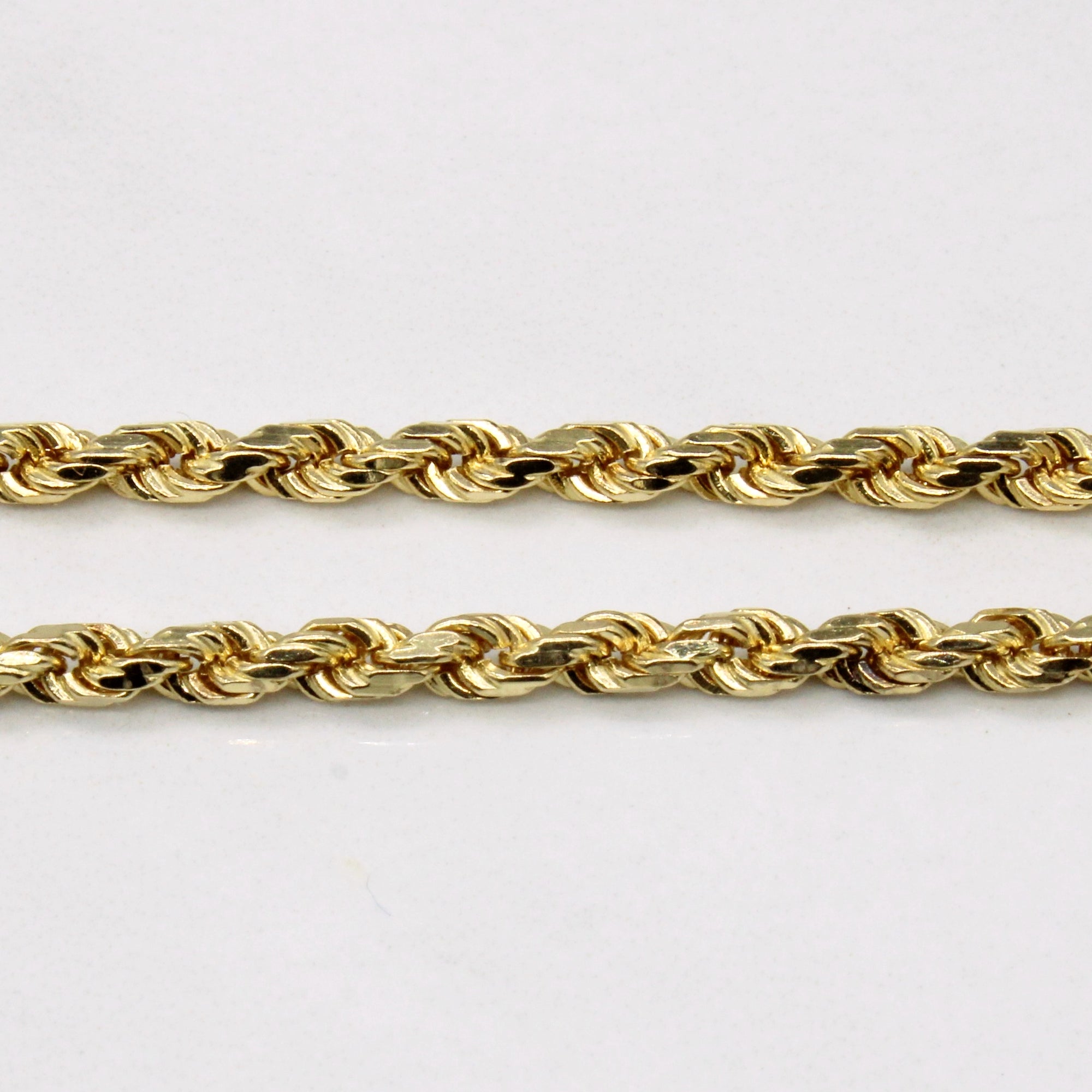 14k Yellow Gold Rope Chain | 18
