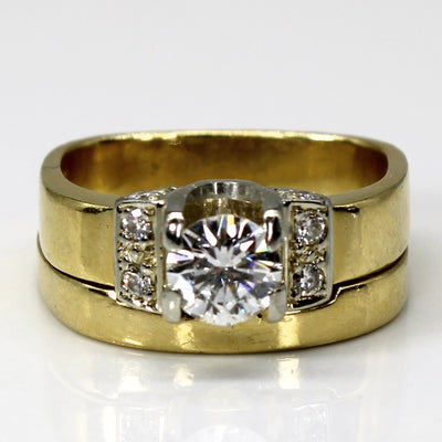 Diamond with Accents Engagement Ring Set | 0.73ctw SI2 H/I | SZ 6.75 |