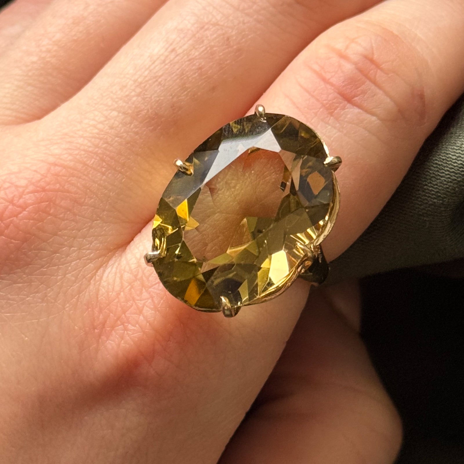 Citrine Cocktail Ring | 32.00ct | SZ 7.5 |