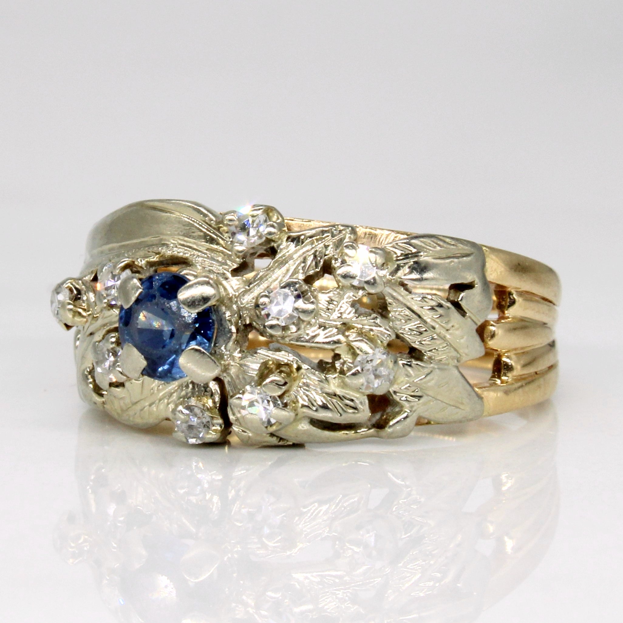 Sapphire & Diamond Ring | 0.40ct, 0.18ctw | SZ 6.25 |