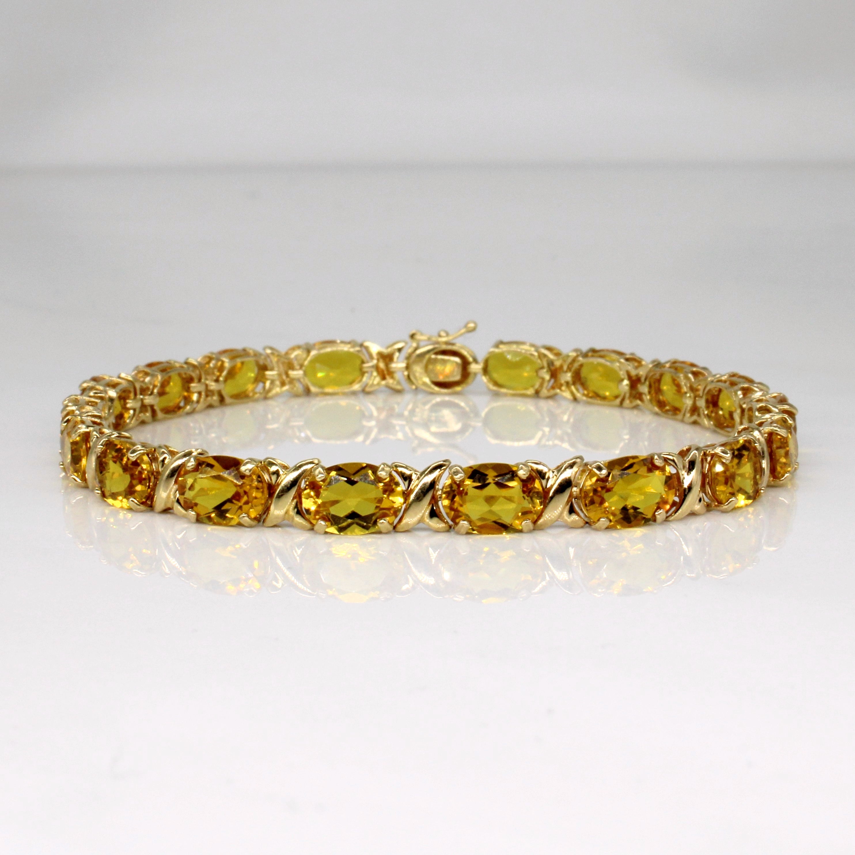 Topaz and citrine clearance bracelet