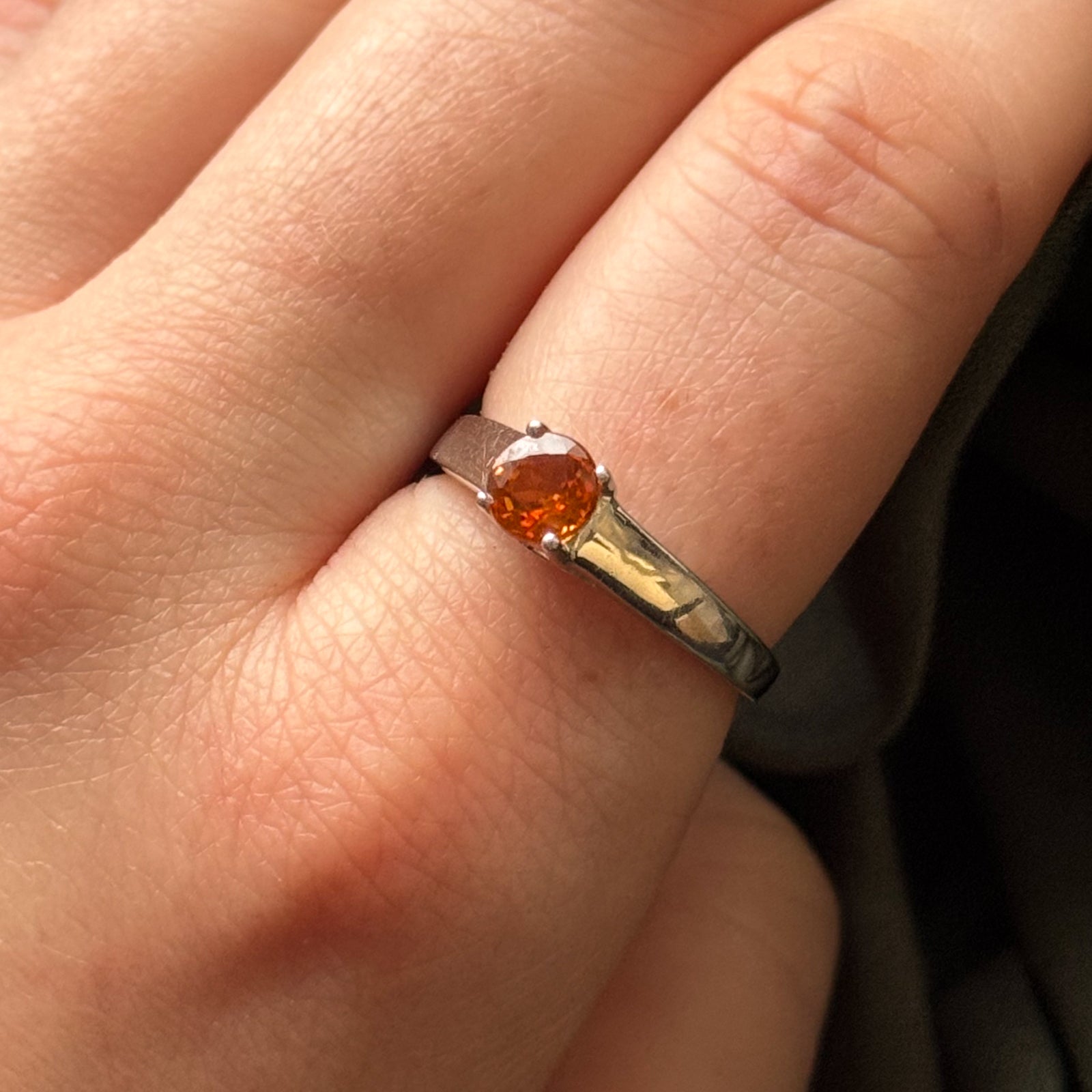 Mandarin Citrine Ring | 0.50ct | SZ 8 |