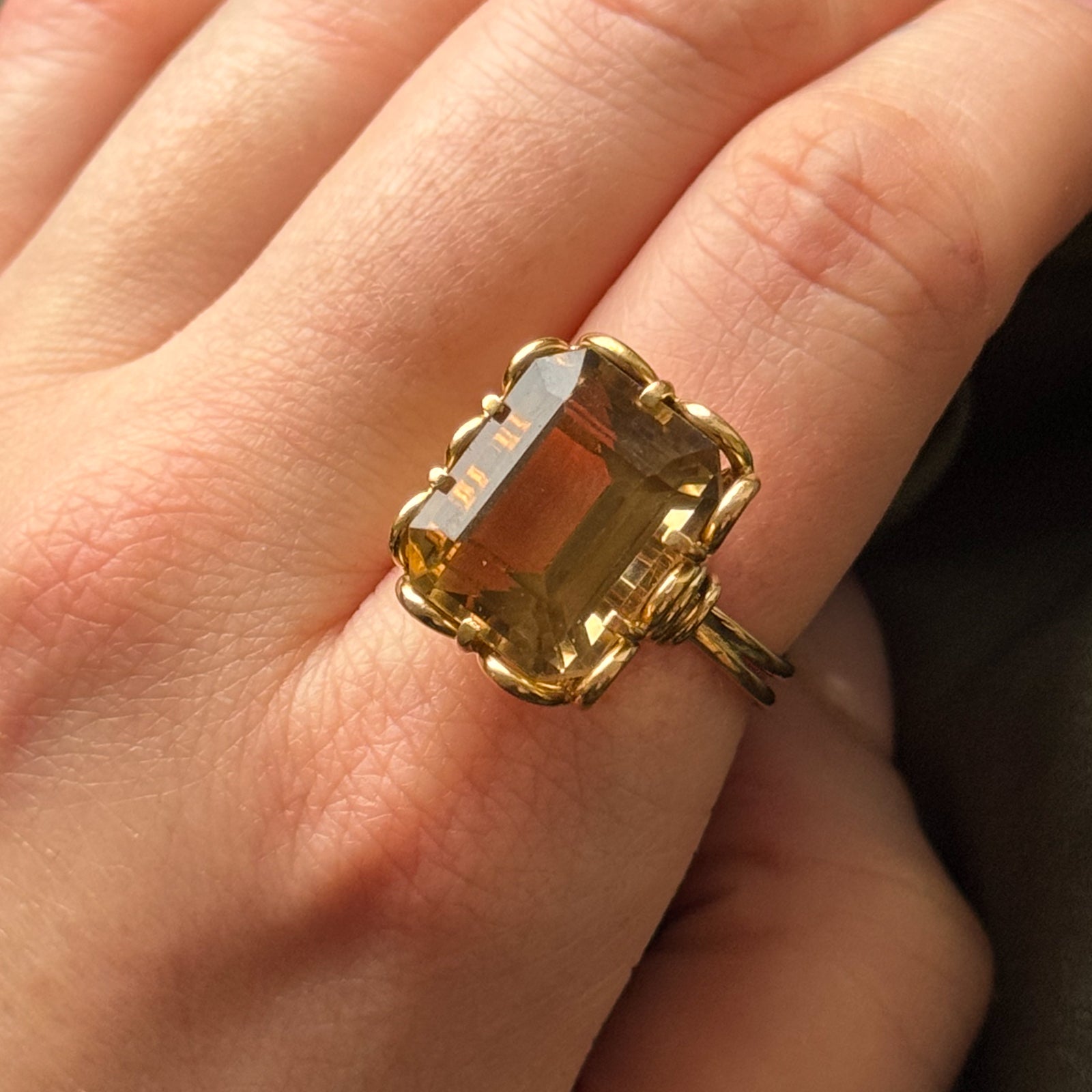 Citrine Cocktail Ring | 16.00ct | SZ 8.5 |