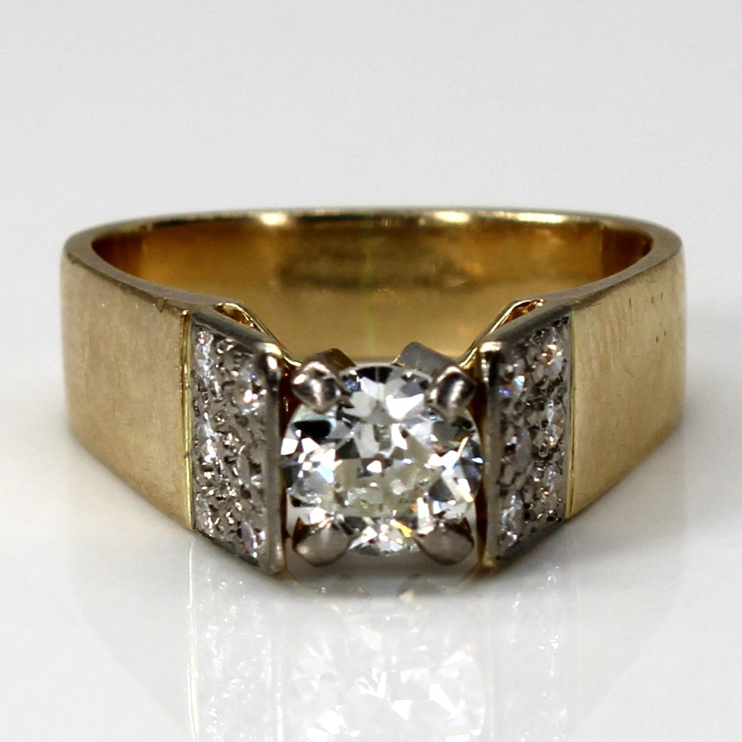 Old European Diamond Ring | 0.74ctw VS2 J/K | SZ 5 |