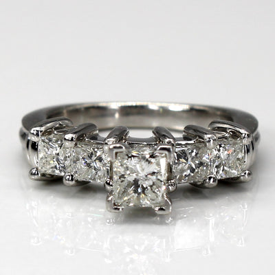 High Set Princess Diamond Engagement Ring | 1.30ctw I2 H/I | SZ 5.25 |