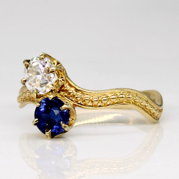 Sapphire & Diamond Ring | 0.52ct, 0.42ct | SZ 6 |