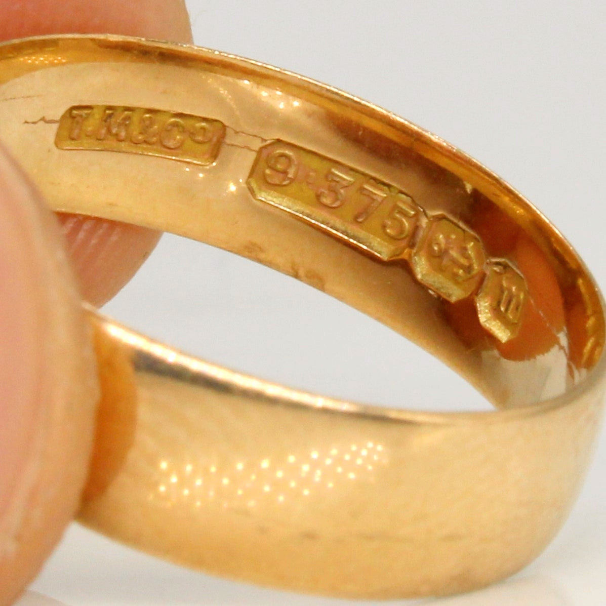 Alliance victorienne en or jaune 9 carats, Birmingham, 1896 | Taille 6,25 | 