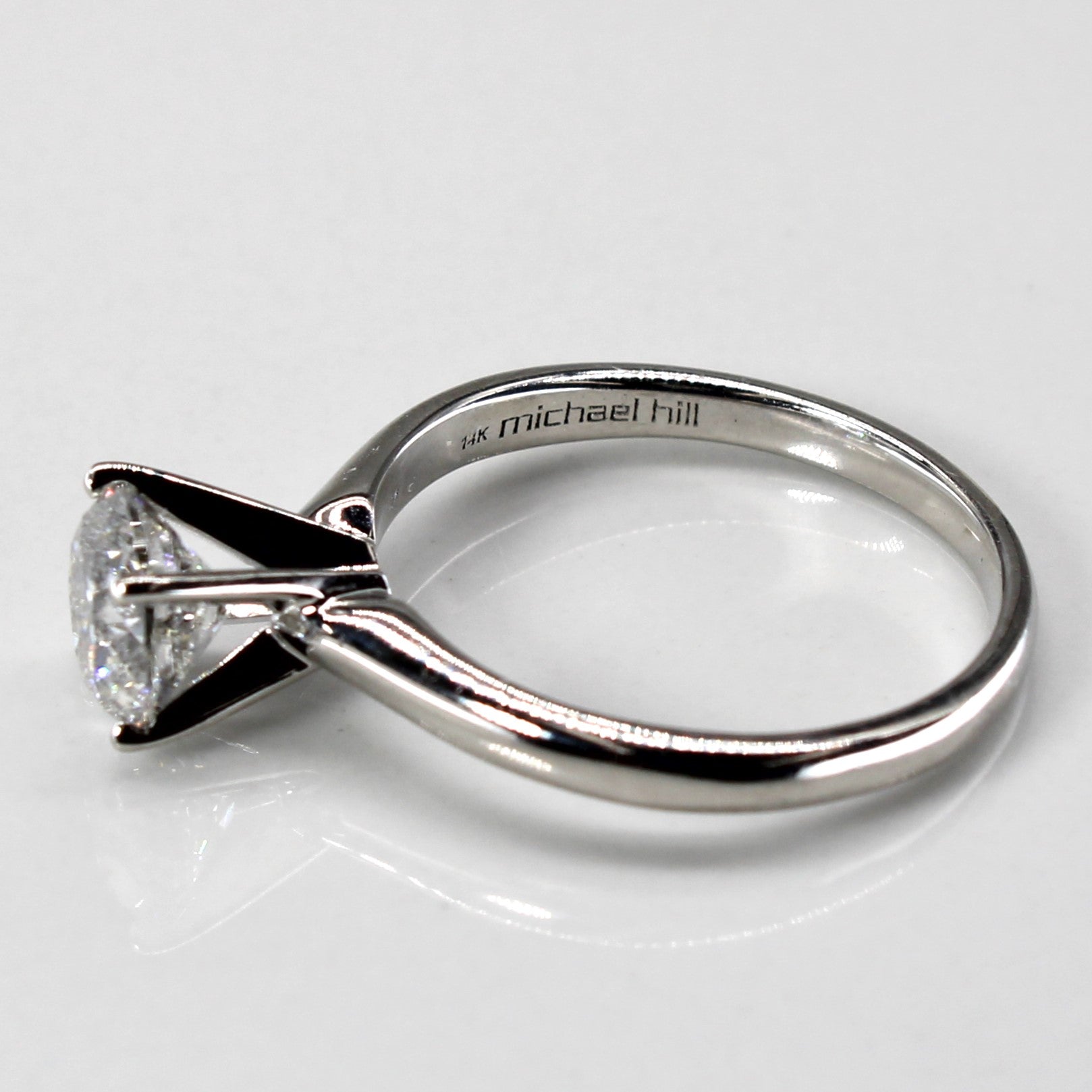 High Set Solitaire Diamond Ring | 0.98ct | SZ 5 |