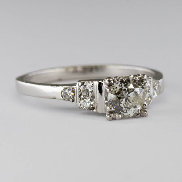Vintage Diamond Engagement Ring | 0.67ctw | SZ 7 |