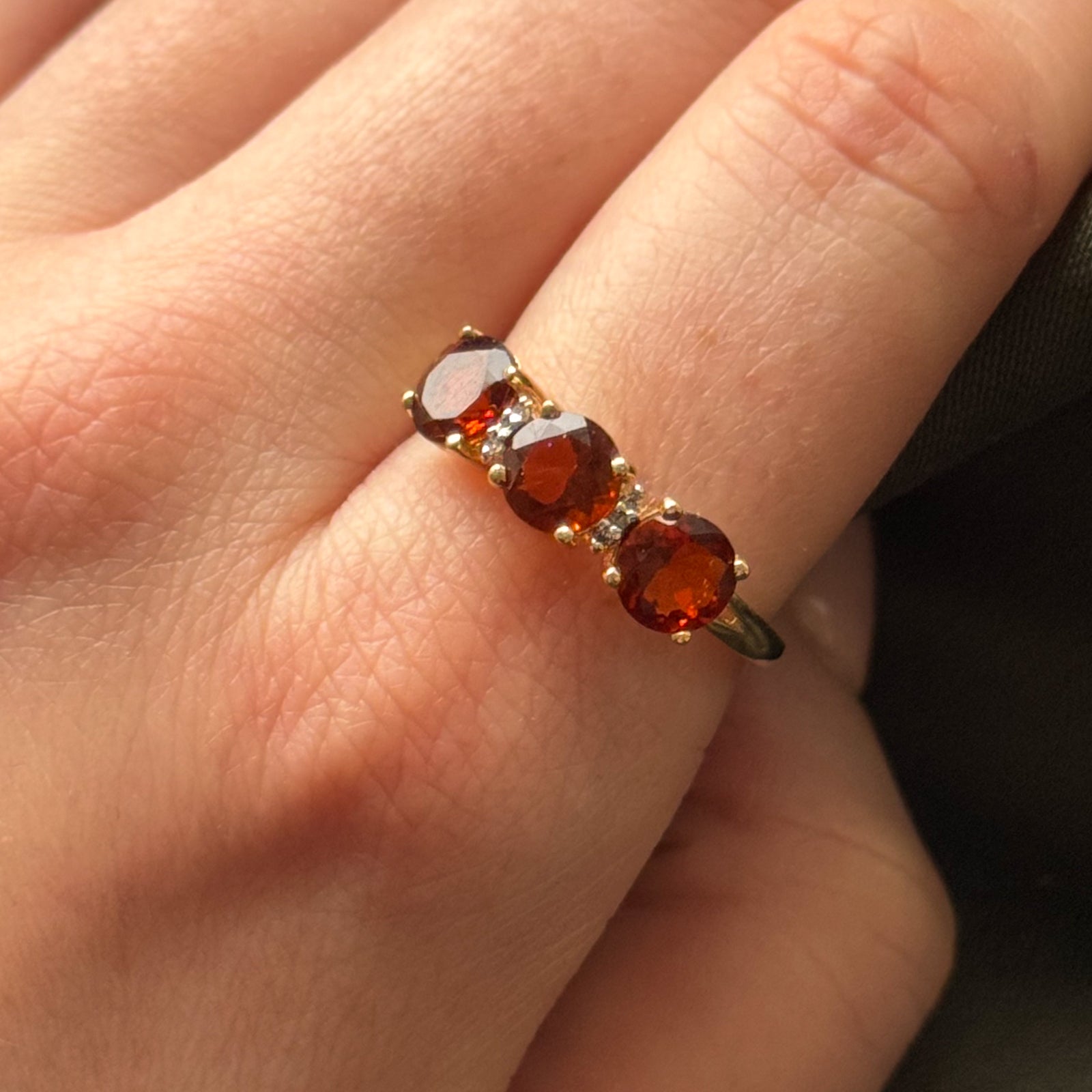 Mandarin Citrine & Diamond Ring | 2.40ctw, 0.01ctw | SZ 9 |