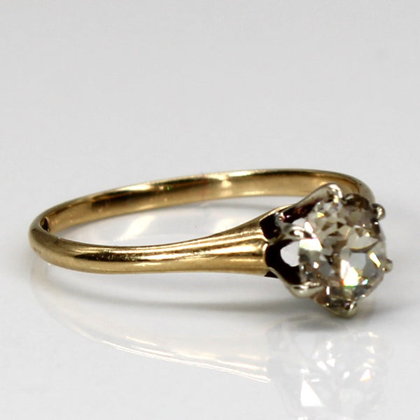 Vintage Solitaire Old Mine Diamond Ring | 0.55ct | SZ 5 |
