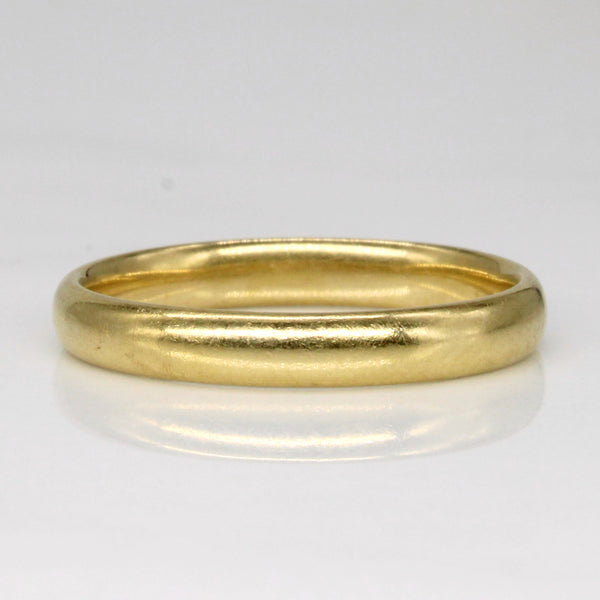 Canadian 18k Yellow Gold Band | SZ 6.5 |