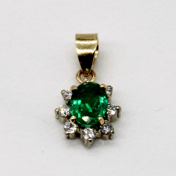 Emerald & Diamond Pendant | 0.51ct, 0.16ctw |