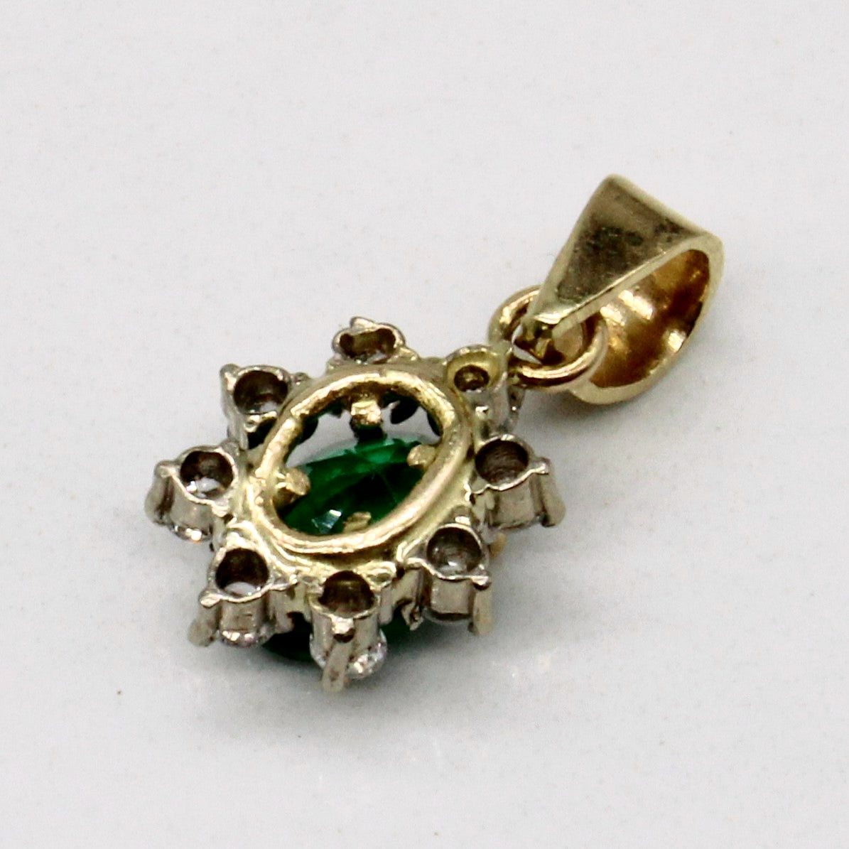 Emerald & Diamond Pendant | 0.51ct, 0.16ctw |
