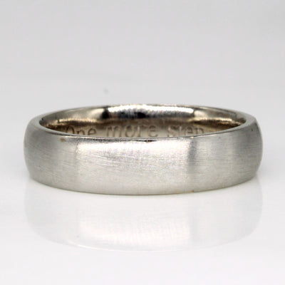 18k White Gold Band | SZ 10.5 |