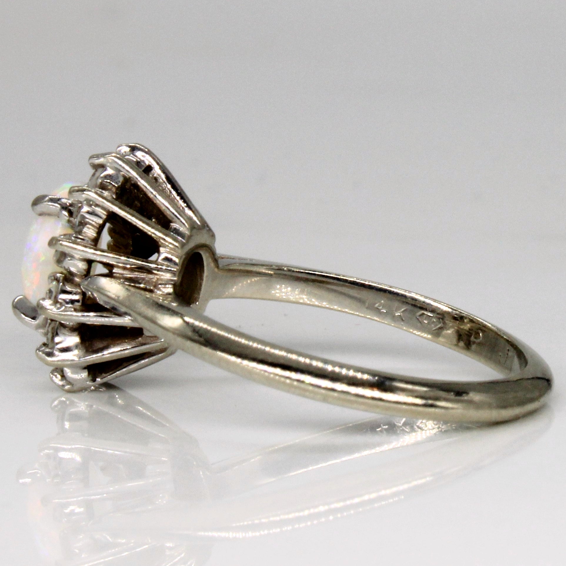 Opal & Diamond Cocktail Ring | 0.70ct, 0.12ctw | SZ 5.75 |