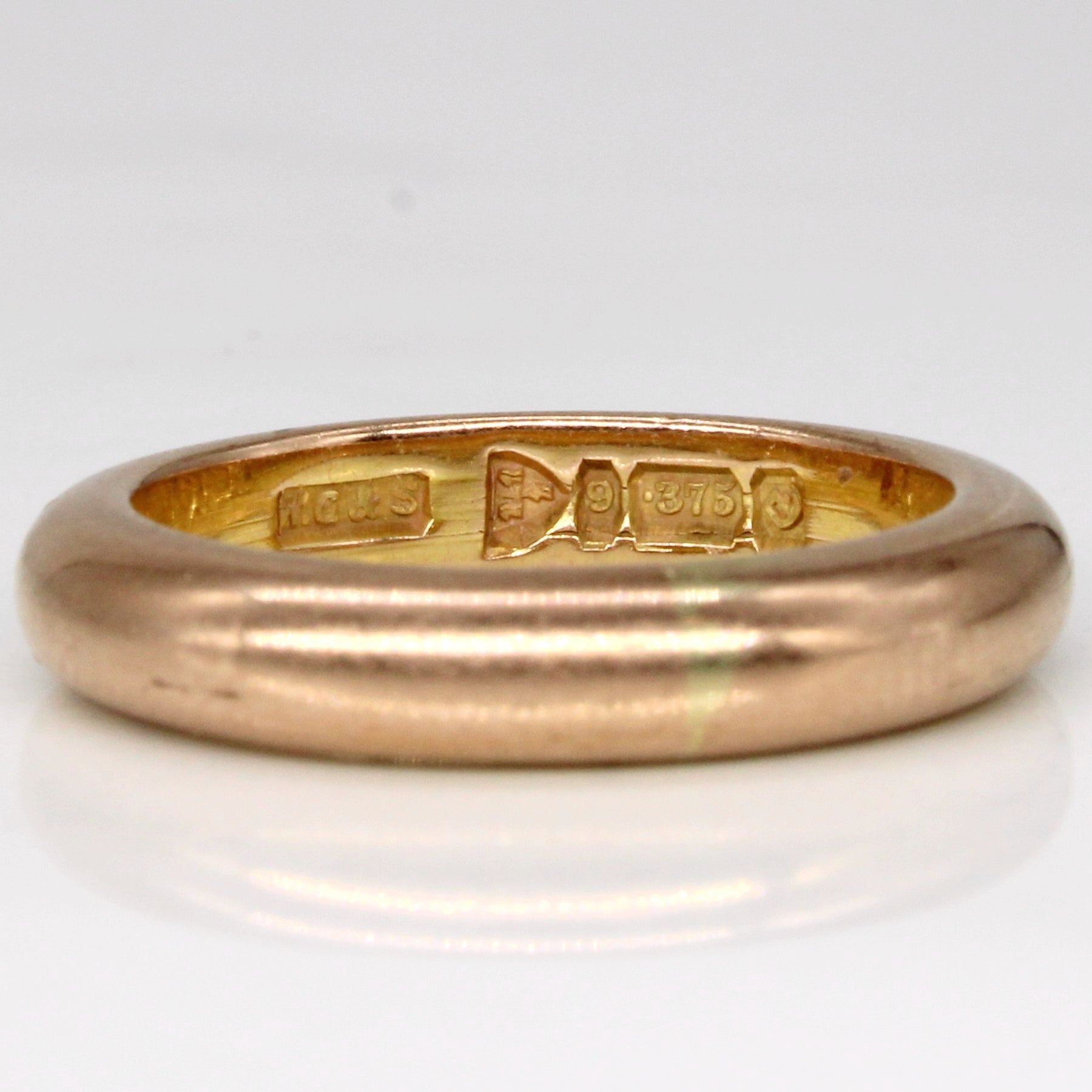 1930 Chester UK 9k Rose Gold Band | SZ 5.5 |