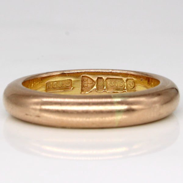 1930 Chester UK 9k Rose Gold Band | SZ 5.5 |