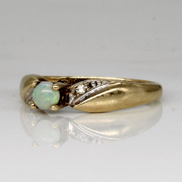 Opal & Diamond Ring | 0.12ct, 0.01ct | SZ 6 |