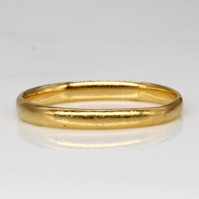 1937 Birmingham 22k Yellow Gold Band | SZ 6.5 |