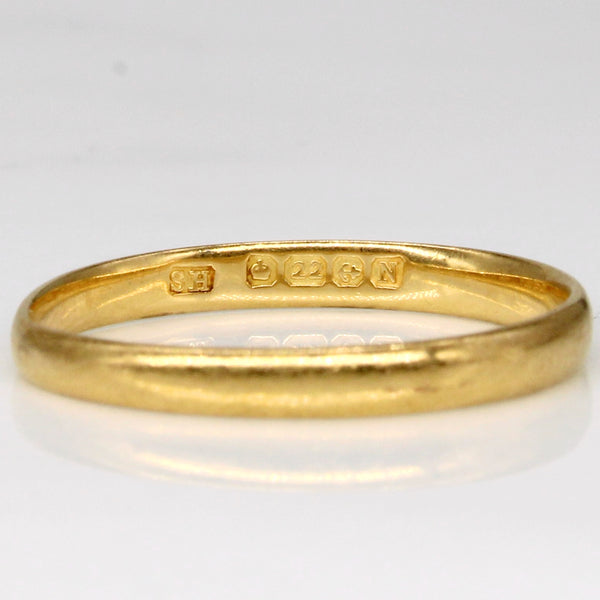 1937 Birmingham 22k Yellow Gold Band | SZ 5.75 |