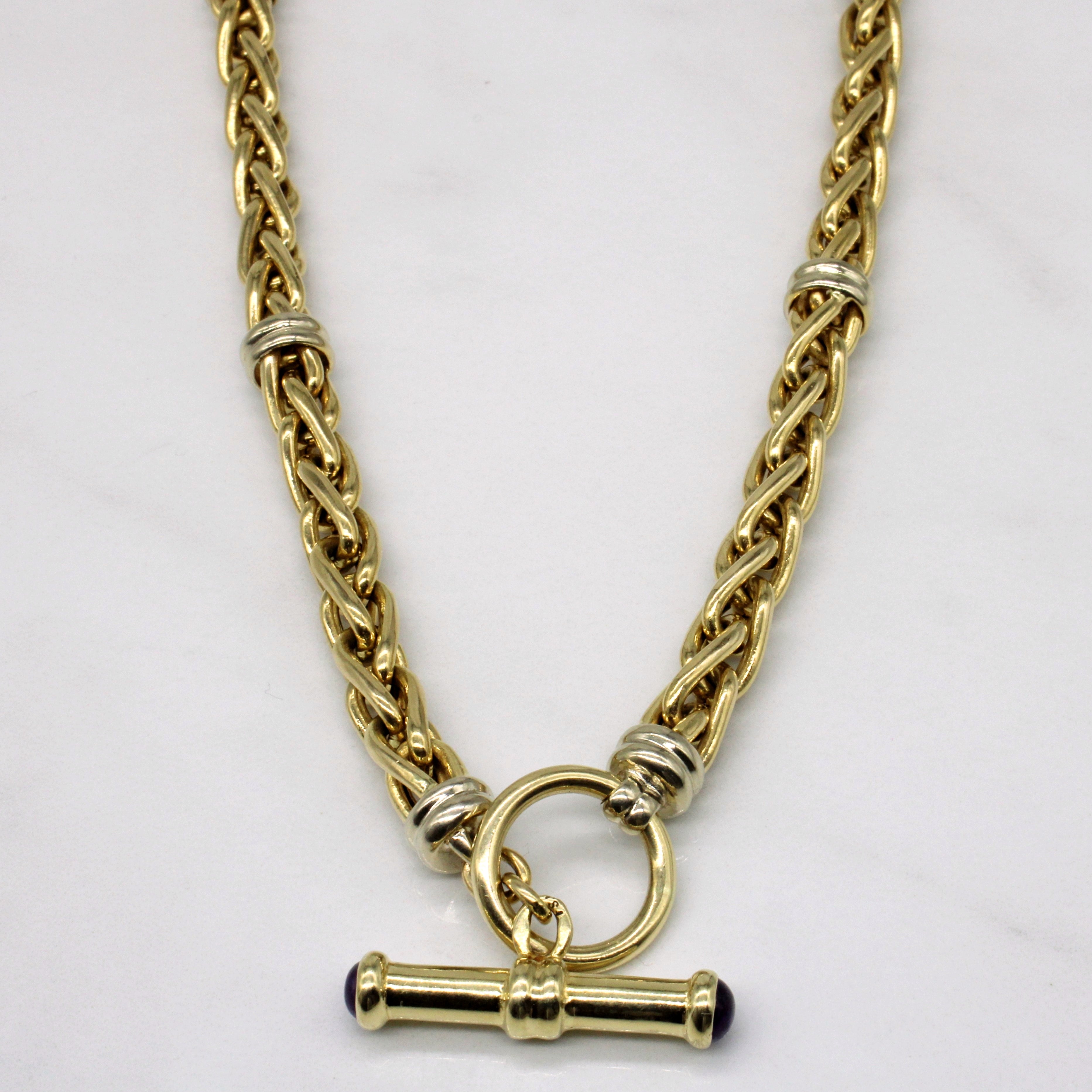 Collier avec fermoir en améthyste | 0,70 ct | 50,8 cm | 