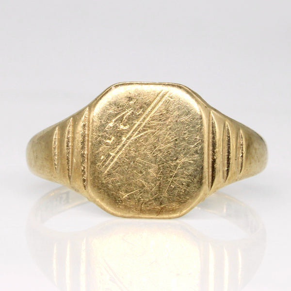 1963 London 9k Yellow Gold Ring | SZ 10 |