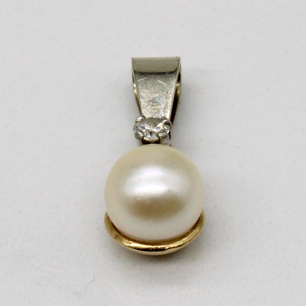 Pearl & Diamond Pendant | 0.05ct |