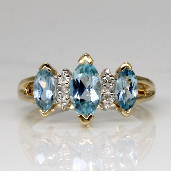 Topaz & Diamond Ring | 1.00ctw, 0.02ctw | SZ 5.75 |