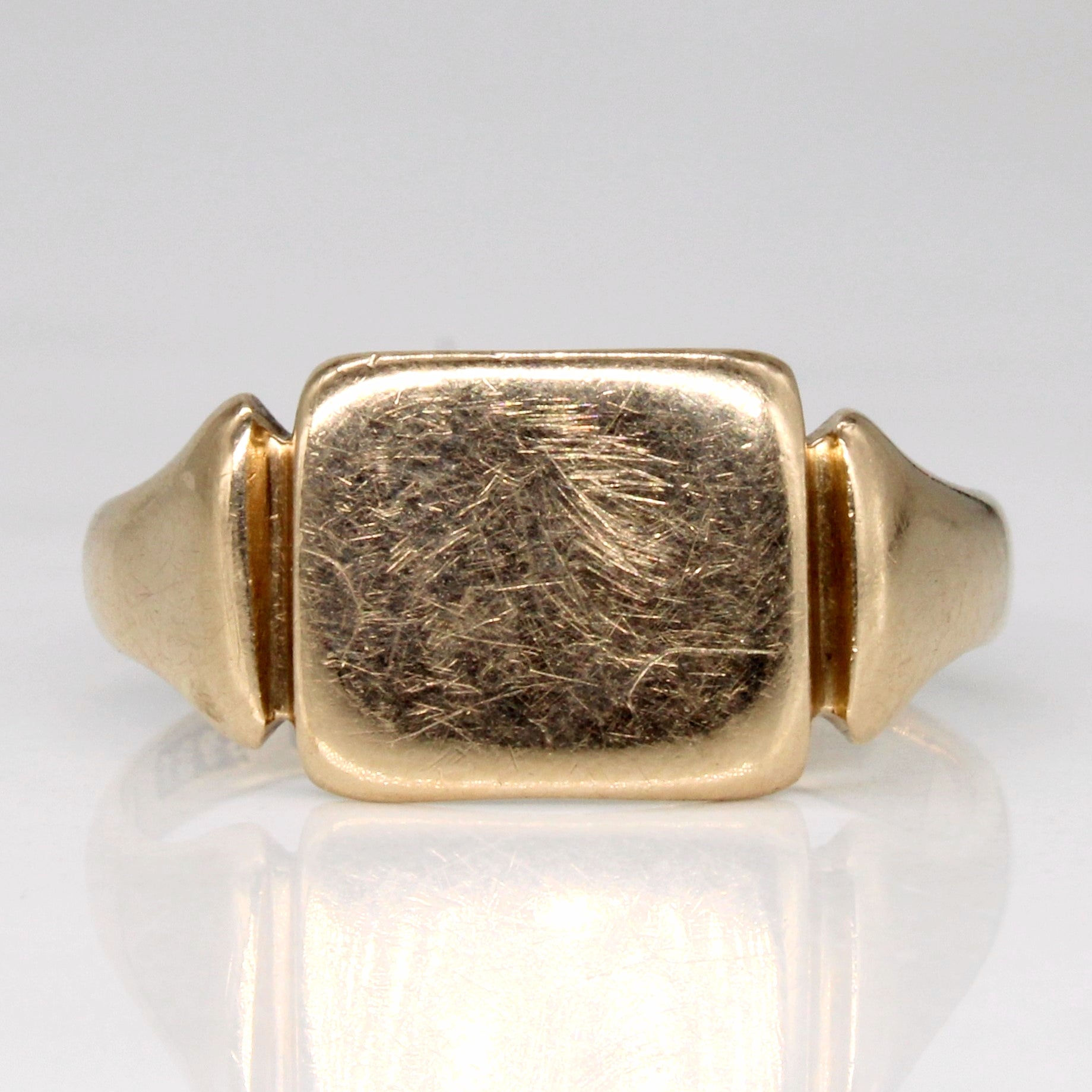 Bague chevalière en or jaune 9 carats de Birmingham, 1923 | Taille 8,5 | 